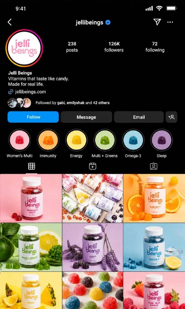 Instagram page