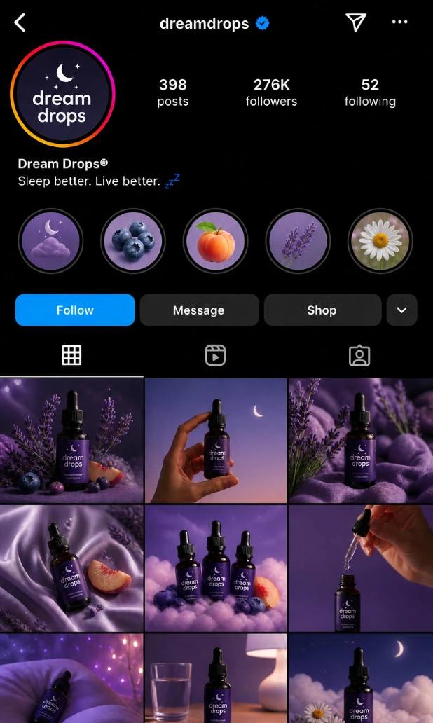 Instagram page
